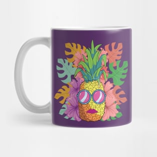 tropical pineapple art Mug